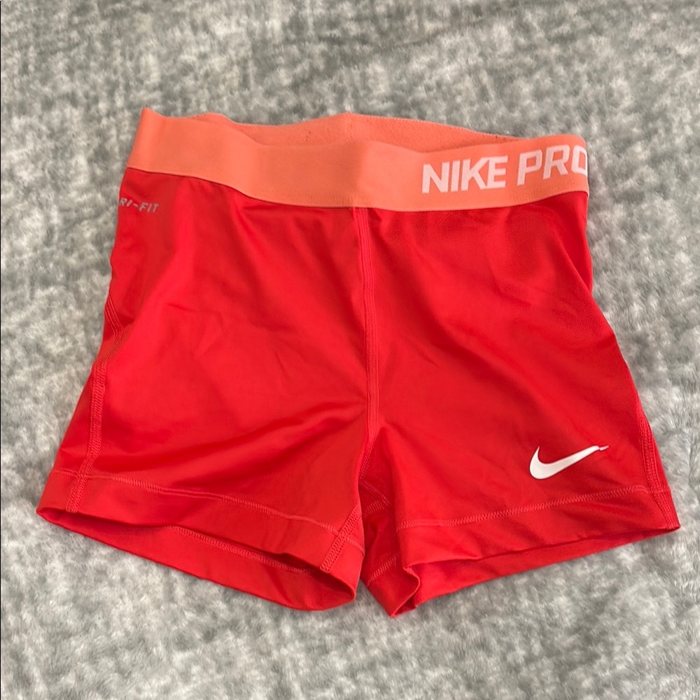 Nike Pro Dri-FIT Neon Coral Shorts